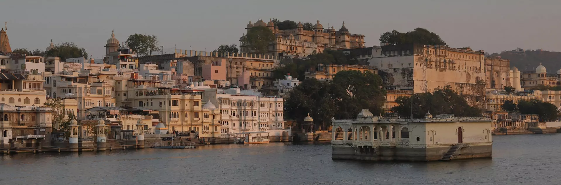 Udaipur City Palace with beautiful lake view
